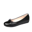 Cinak Ladies Black Leather Flat Shoes - Size 42 - 2