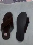 Quality Leather Crossed Slippers - 5