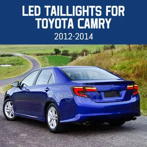 Toyota Camry 2012-2014 LED Black Tail Lights Set