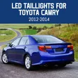 Toyota Camry 2012-2014 LED Black Tail Lights Set - 2