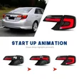 Toyota Camry 2012-2014 LED Black Tail Lights Set - 5