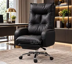 Elegant Executive Padded Office Chair with Recliner