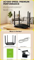 Oraimo Falcon AC Dual Band WiFi 5 Router (OF-WR205N) - 1