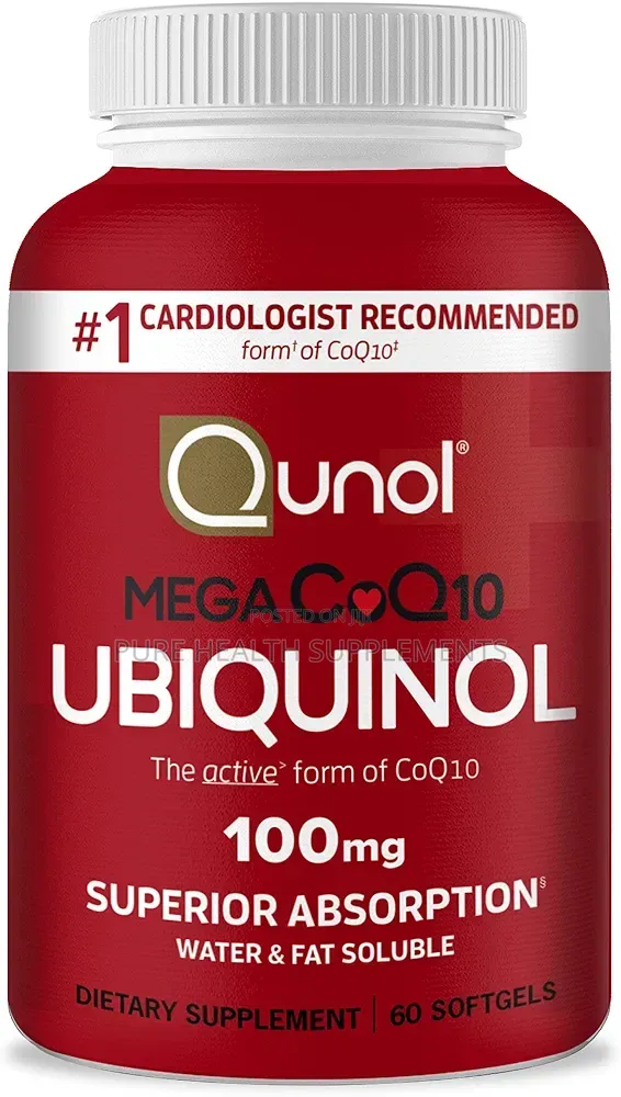 Mega CoQ10 Ubiquinol 100 Mg - Heart & Blood Pressure Support - 1