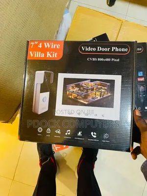 Tuya 4-Wire Villa Analog Video Intercom Home Security Kit