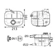 Opel Astra H Mk5 Coolant Expansion Tank - 1