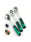 Professional 3-Piece Ratchet Wrench Set - 1