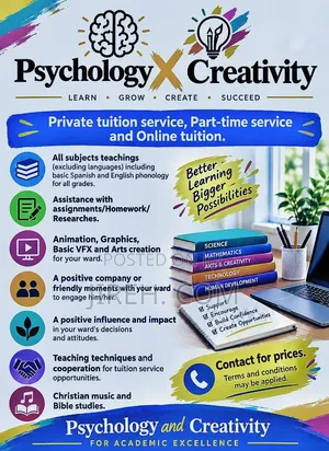 Private & Virtual Tutor - Psychology & Creativity Focus