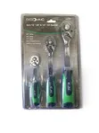 3-Piece Ratchet Handle Set - Mechanics Workshop Tools - 2