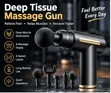 6-Head Deep Tissue Massage Gun - Black Gold - 2