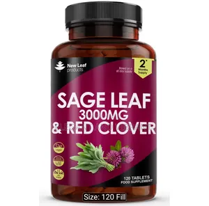 New Life Sage Leaf & Red Clover Tablets for Menopause - 120 Tablets