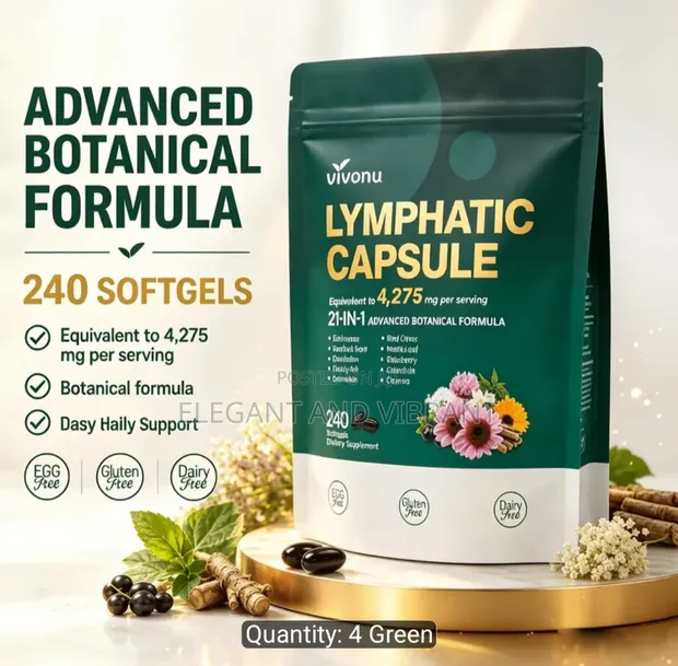 Lymph Health Supplement, 4275mg, 240 Soft Capsules - 1