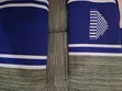 Northern Ghanaian Woven Fabric - Olive Green, White & Navy - 2