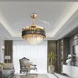 Luxury Crystal Fan Light with Remote Control - 2