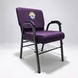 Indoor Church Auditorium Fabric Chair - 5