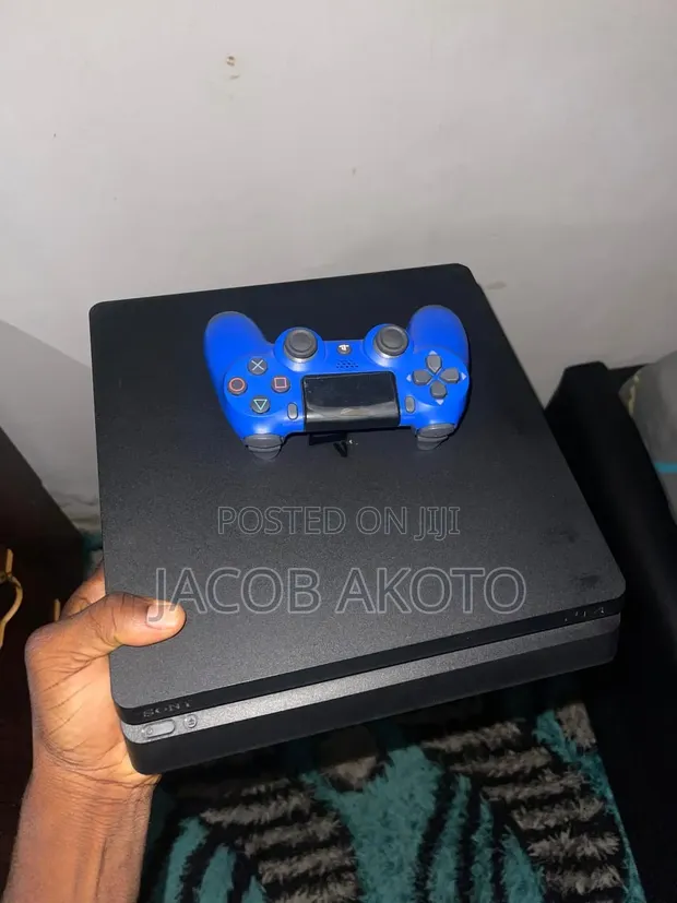 PS4 Slim Console with Controller - 1