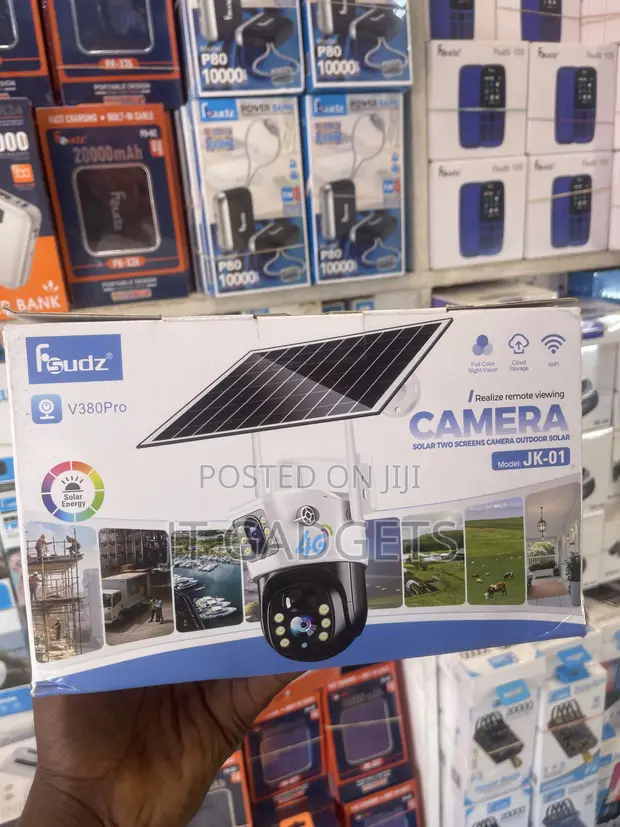 Fsudz V380 Pro JK-01 Smart Solar CCTV Camera - 4G - 1