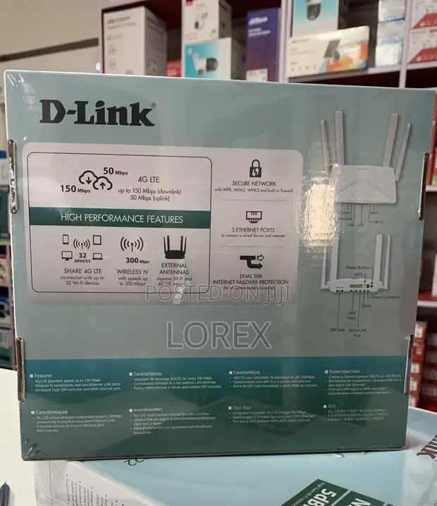 D-Link DWR-M922 Dual SIM Cat 4 LTE Router - 1