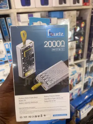 Fsudz P5 20000mAh Power Bank with Built-in Cables
