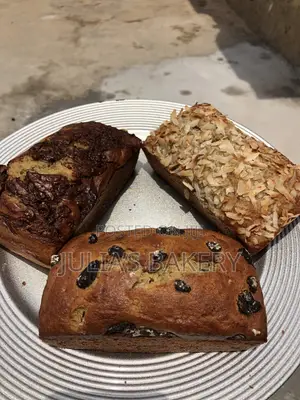 Banana Bread with Nutella, Raisins & Coconut