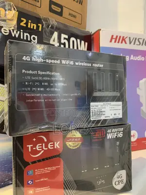 T-Elek Universal 4G LTE SIM Router WiFi6