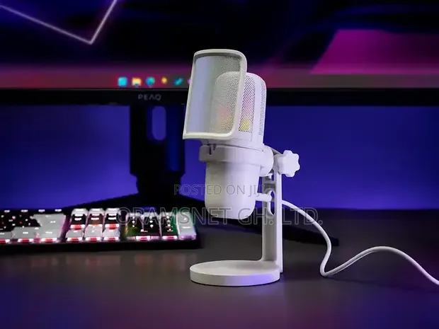 ISY IMI-3000-BK Wired RGB Streaming Microphone - 1