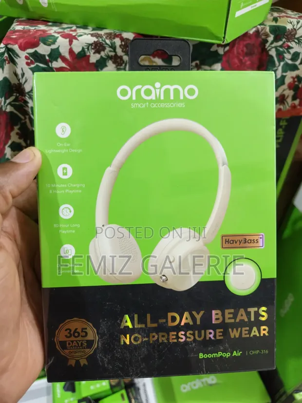 Oraimo Boompop Air On-Ear Headphones - 1