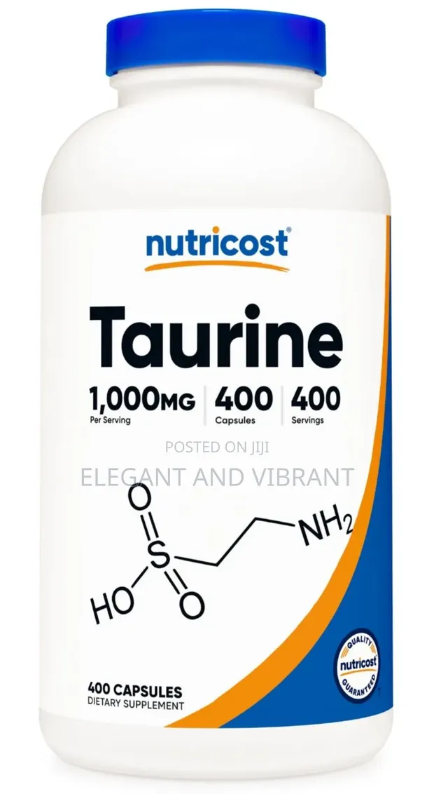Nutricost Taurine 1000mg, 400 Capsules - 1