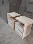 Bedside Tables with Drawers - Laminated Wood - 2