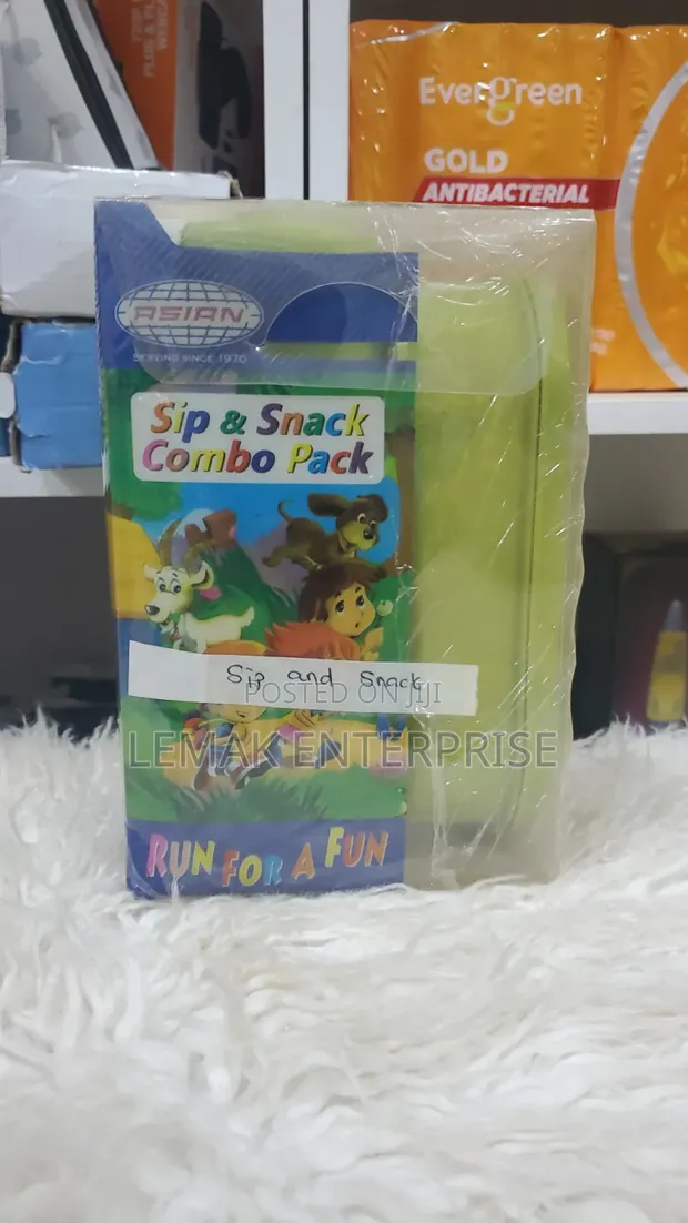 Sip Snack Combo Pack: Lunch Box & Water Bottle Set (Green) - 1