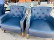 Used UK Leather Sofa Chairs - 1