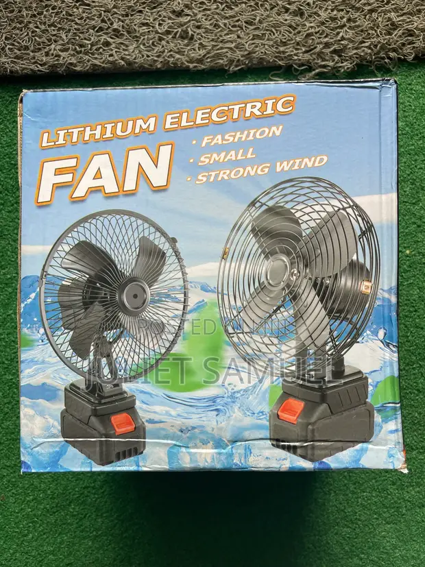Midea Rechargeable Fan - Black - 1