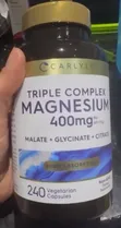 Triple Magnesium Complex 400mg | 240 Capsules - 3