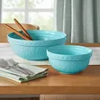 Member’s Mark 2-Piece Floral Ceramic Prep & Serve Bowls - Green - 1