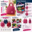 Insulated Lunch Bag - Stylish Thermal Food Tote - 3