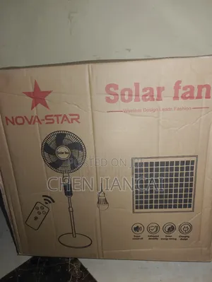Solar Rechargeable Standing Fan