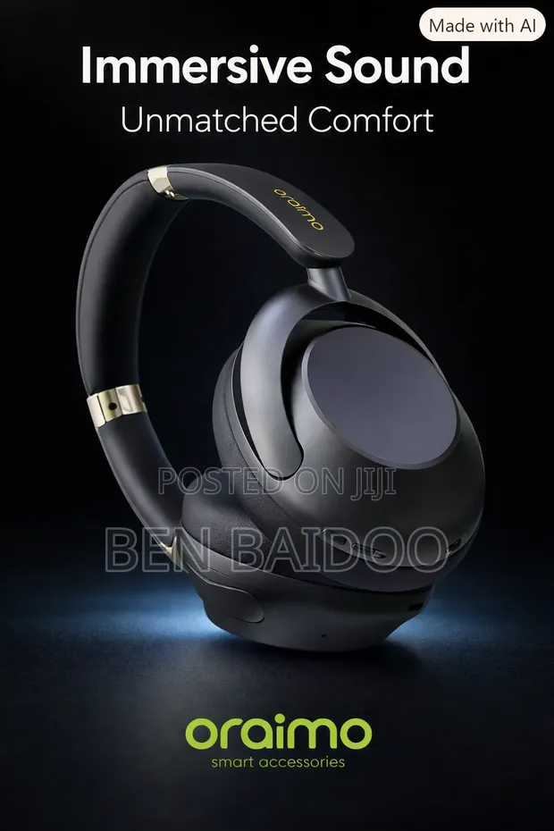 Oraimo Boom Pop Pro Over-Ear Headphones - 1