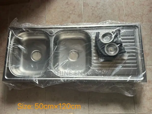 Double Bowl Kitchen Sink - Stainless Steel - 1