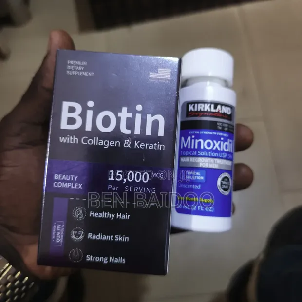 Kirkland Minoxidil Biotin Beauty Supplement Combo - 1