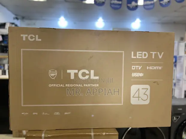 Unique TCL 43” QLED Smart Android TV (Black) - 1