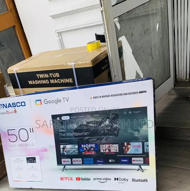Nasco 50 Inch Frameless LED Android Smart TV - 1