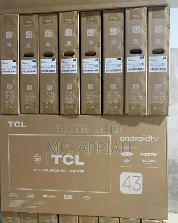 TCL 43" Smart Android TV (Black) - 1