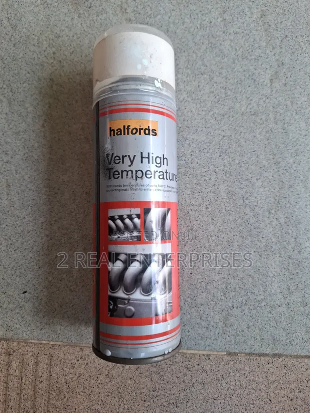 Halfords Very High Temperature Aerosol Spray Paint 400ml - 1