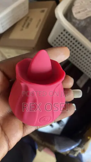 HOT Rose Vibrator Licking Tongue