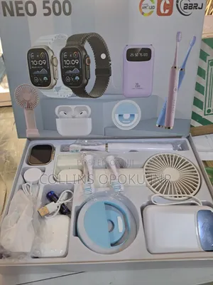 12-in-1 Smart Watch Combo with Earbuds, Fan, Power Bank