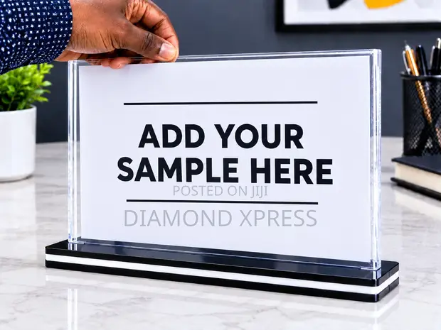 Premium Acrylic Display Stand with Black Base - 1