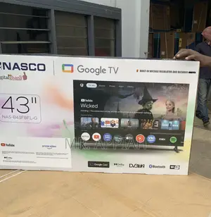Super Classic Nasco 43” Smart Satellite TV (Black)
