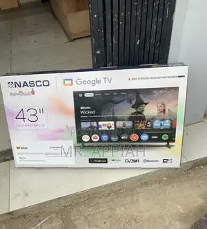 Classic Nasco 43” Smart Satellite TV (Black)