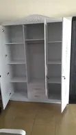3-Door Wardrobe with Drawers and Mirror - 2