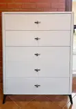 Luxury White Chest of Drawers | Imported | Spacious Storage - 1